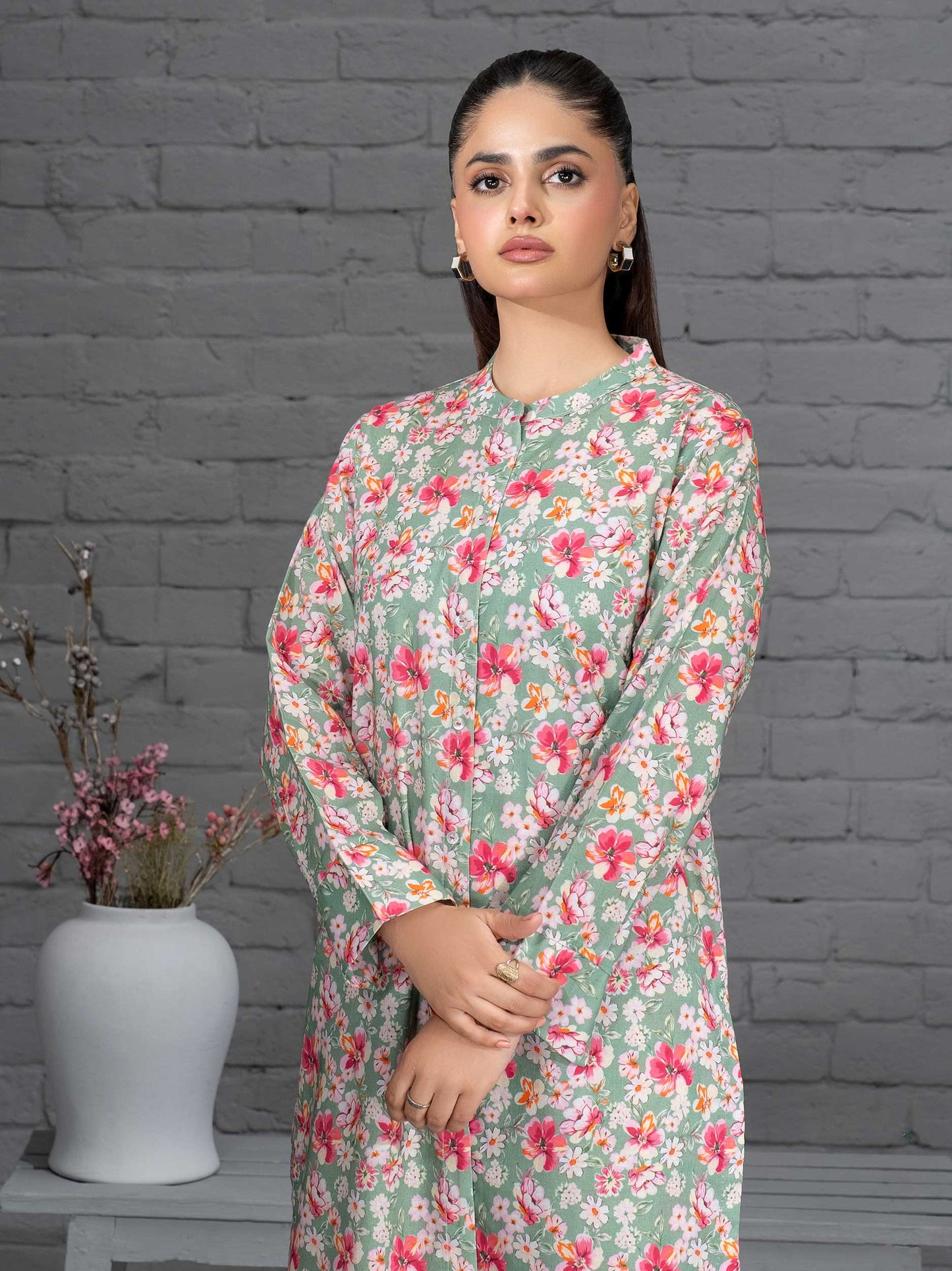 2 Piece Khaddar Suit-Printed (Unstitched)