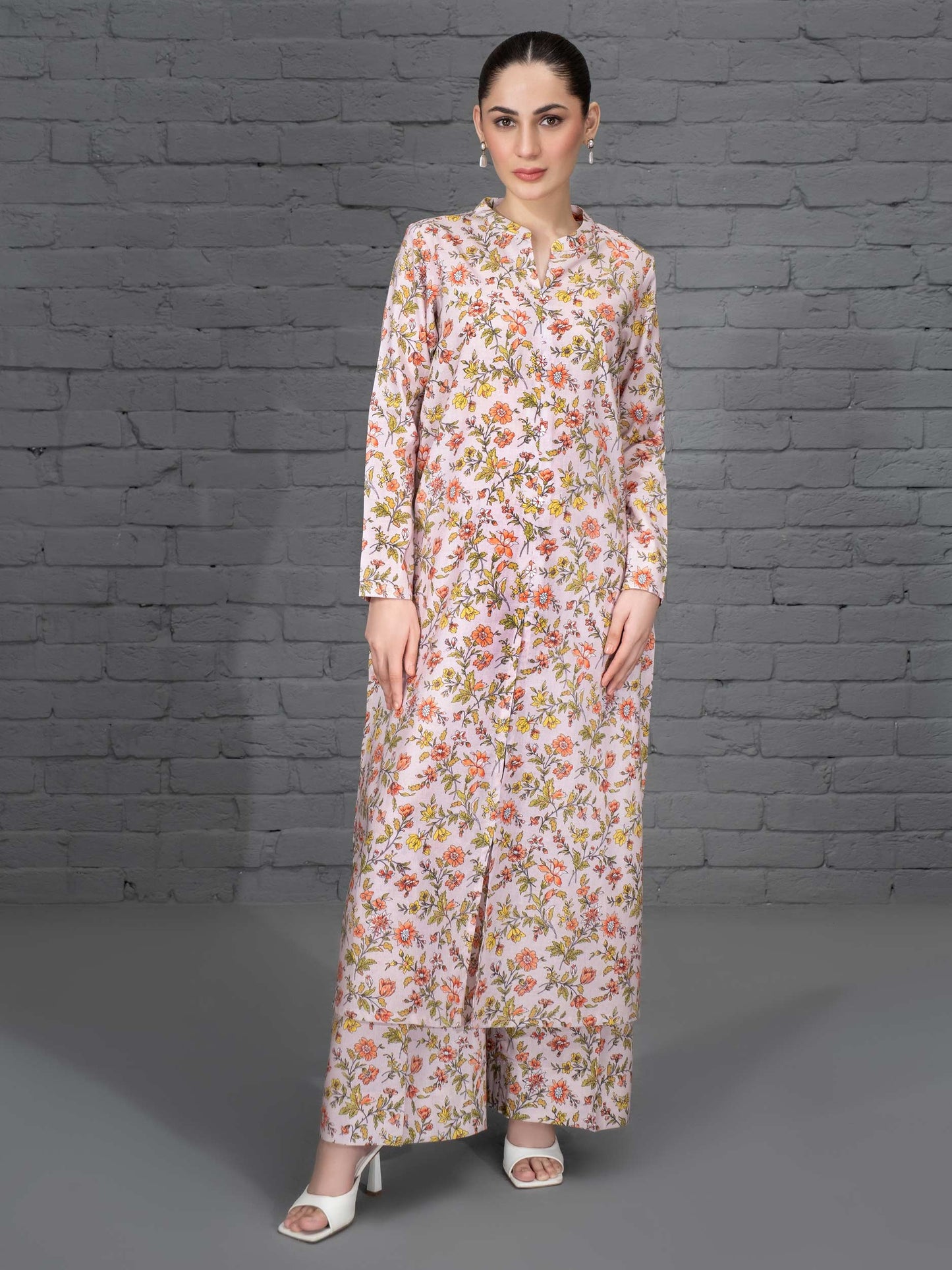 2 Piece Khaddar Suit-Printed (Unstitched)