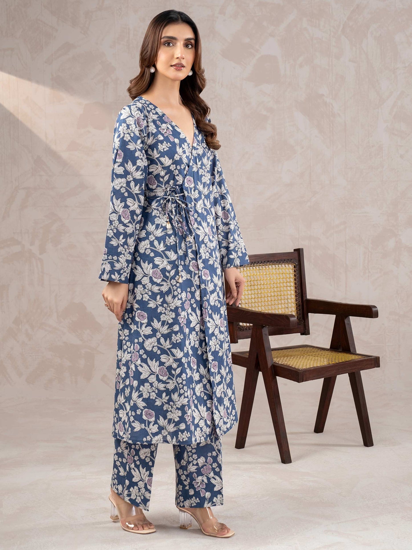 2 Piece Khaddar Suit-Printed (Unstitched)