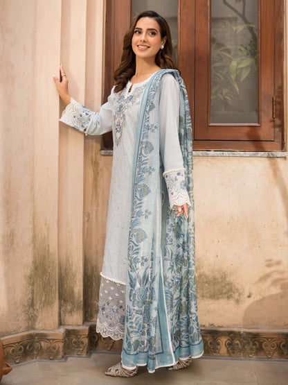 3 Piece Lawn Suit-Embroidered (Unstitched)