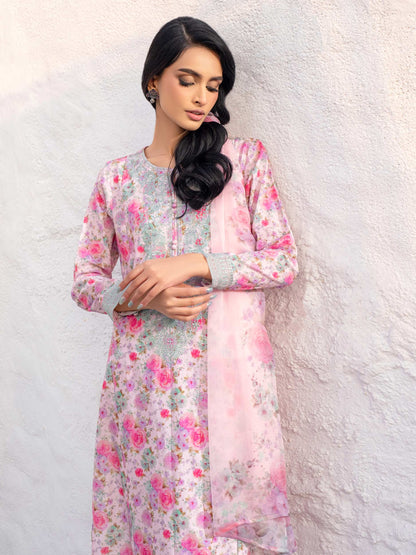 3 Piece Lawn Suit-Embroidered (Unstitched)