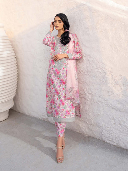 3 Piece Lawn Suit-Embroidered (Unstitched)