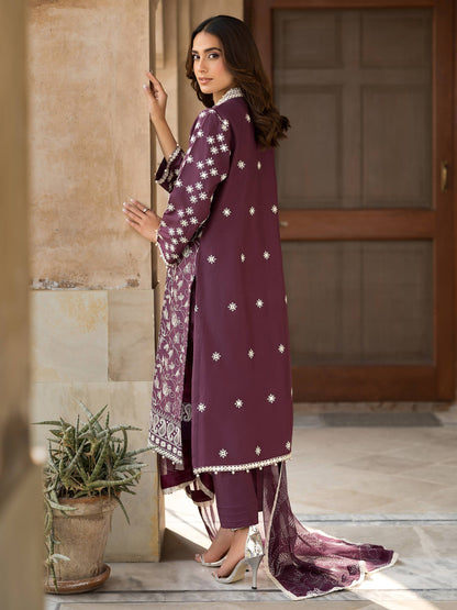 3 Piece Lawn Suit-Embroidered (Unstitched)