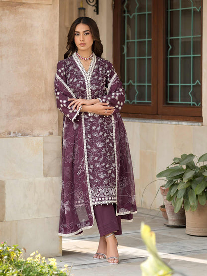 3 Piece Lawn Suit-Embroidered (Unstitched)