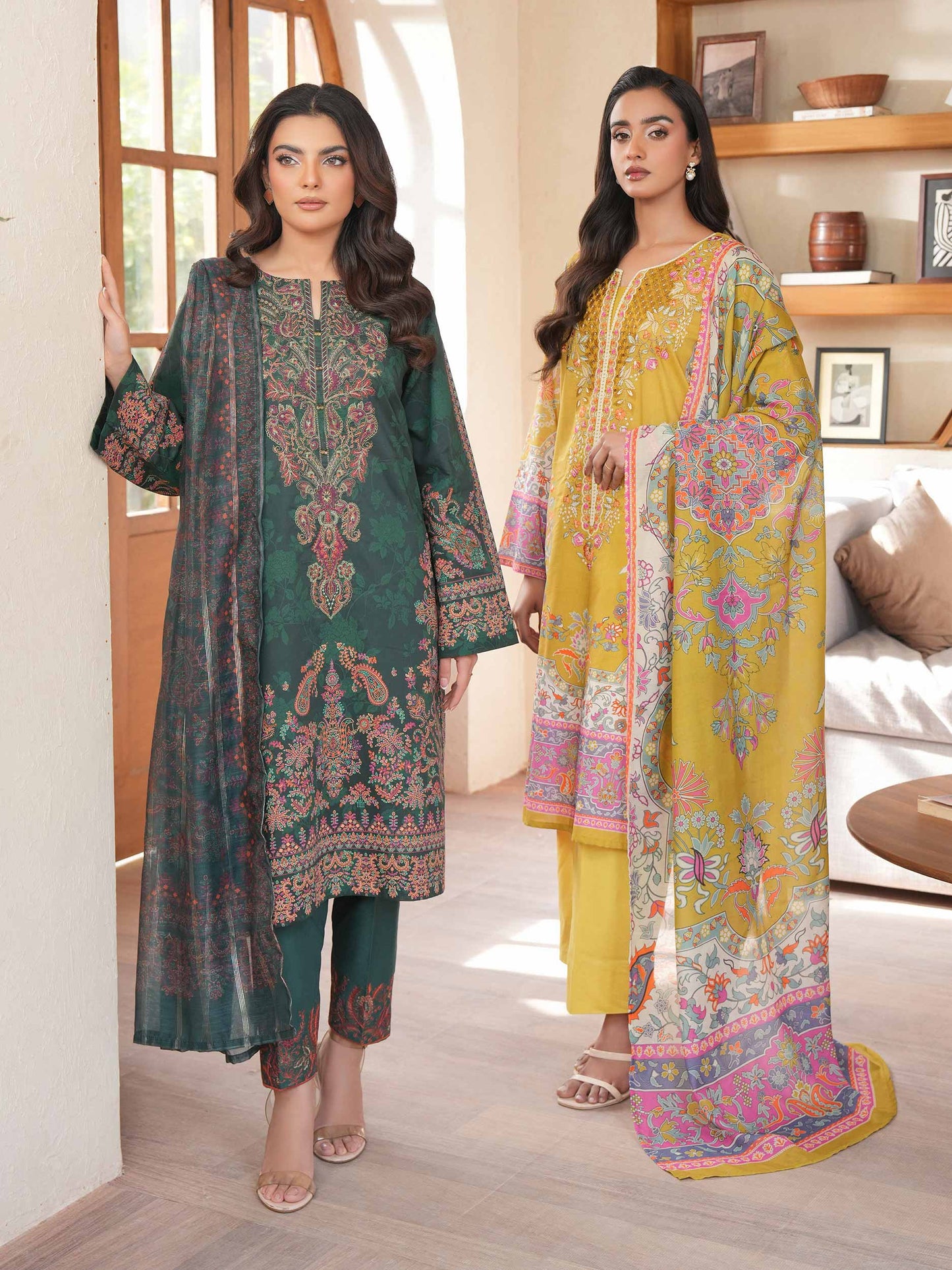 3 Piece Lawn Suit-Embroidered (Unstitched)