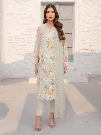 3 Piece Lawn Suit-Embroidered (Unstitched)