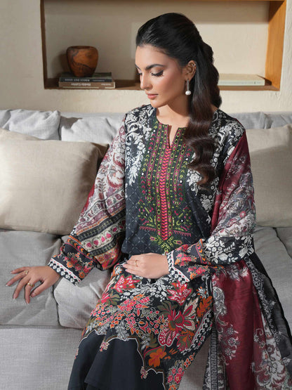 3 Piece Lawn Suit-Embroidered (Unstitched)