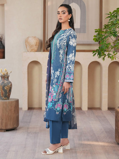 3 Piece Lawn Suit-Embroidered (Unstitched)