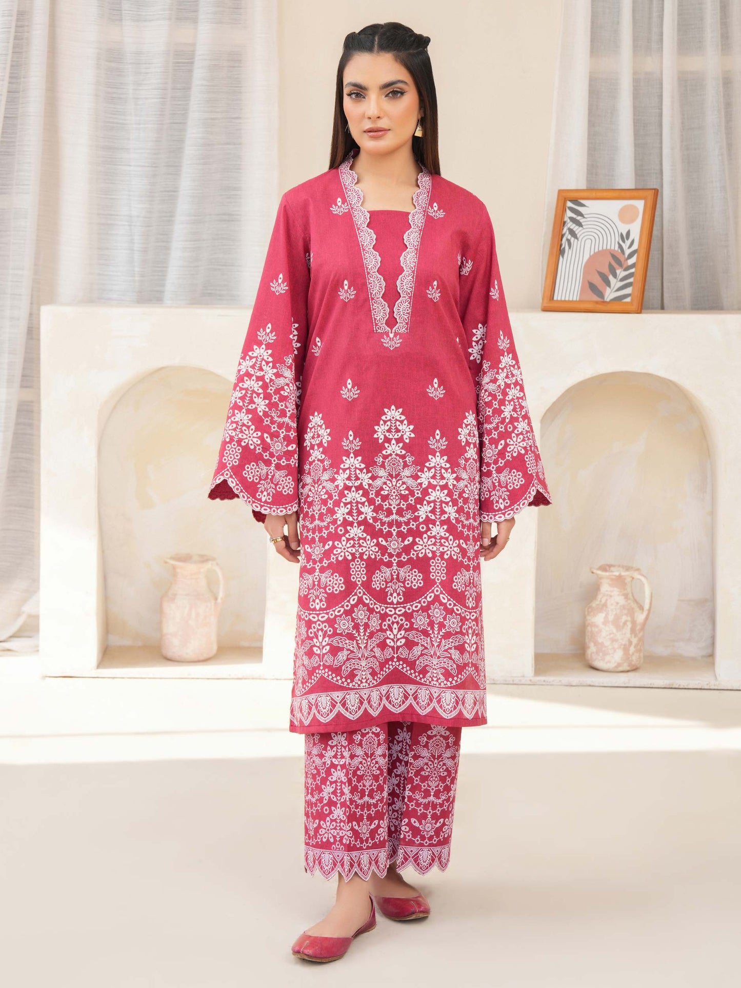 2 Piece Lawn Suit-Paste Print (Unstitched)