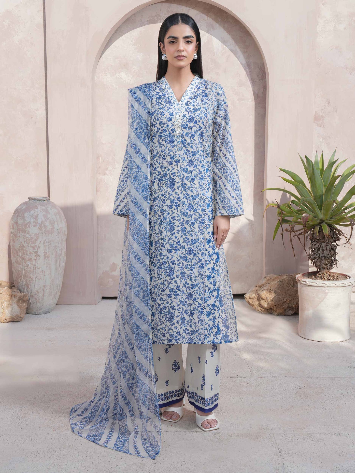 3 Piece Lawn Suit-Printed (Unstitched)