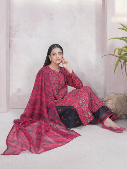 3 Piece Lawn Suit-Printed (Unstitched)