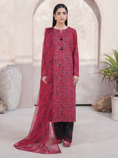 3 Piece Lawn Suit-Printed (Unstitched)