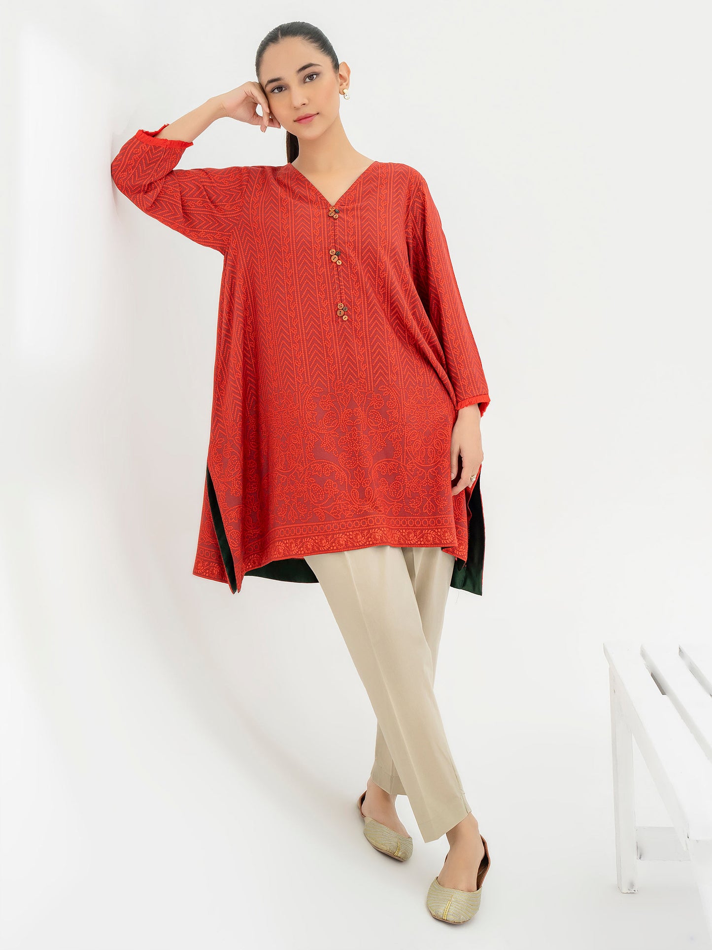 Linen Kurti-Printed (Pret)