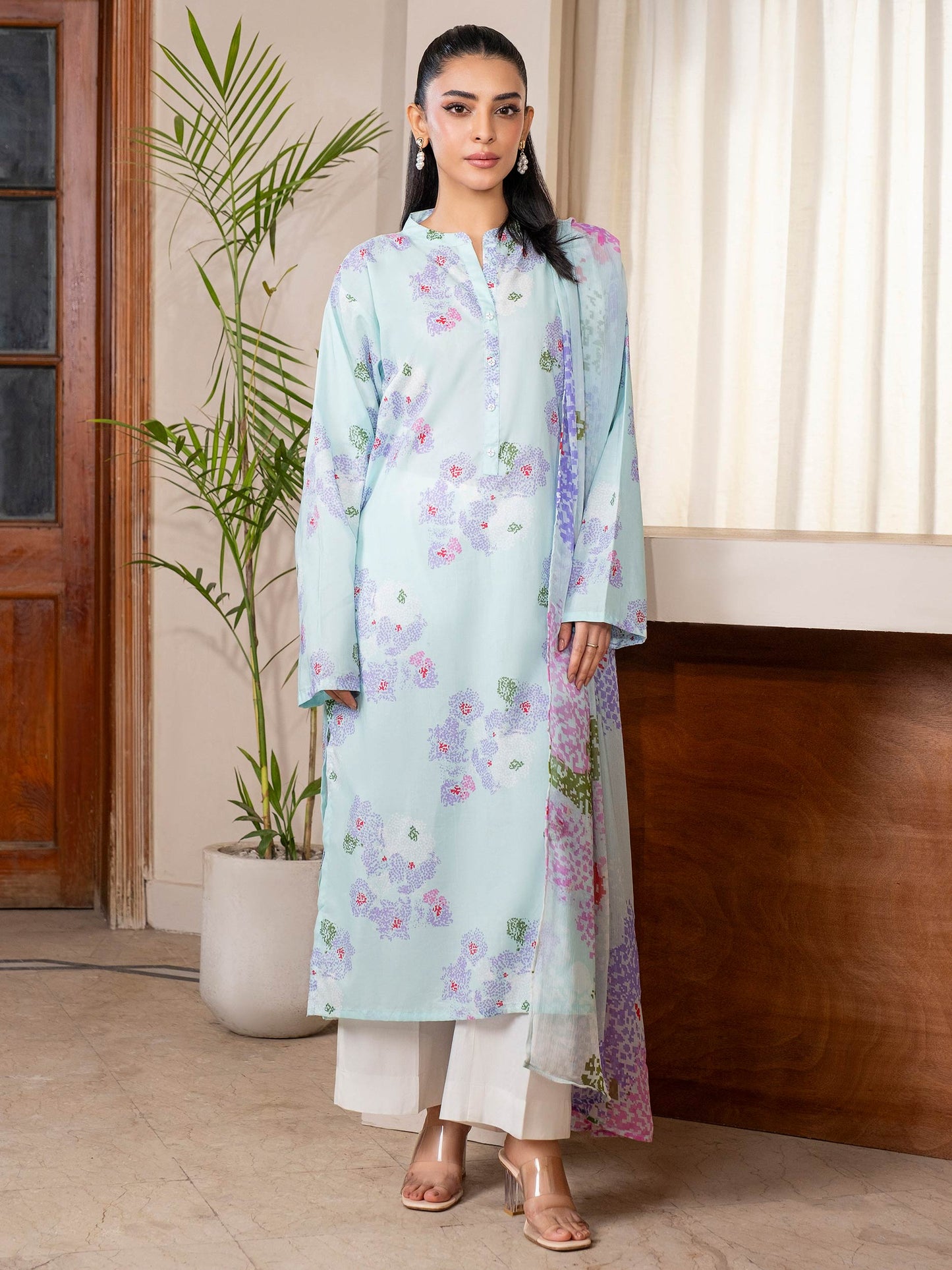 2 Piece Lawn Suit-Printed (Unstitched)