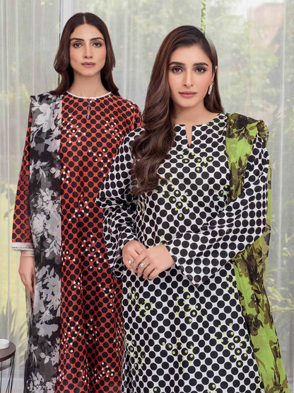 3 Piece Lawn Suit-Embroidered (Unstitched)