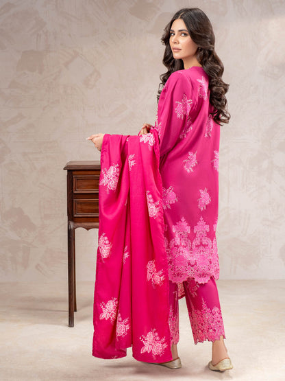 3 Piece Khaddar Suit-Embroidered (Unstitched)