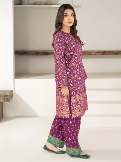 2 Piece Khaddar Suit-Paste Print (Unstitched)