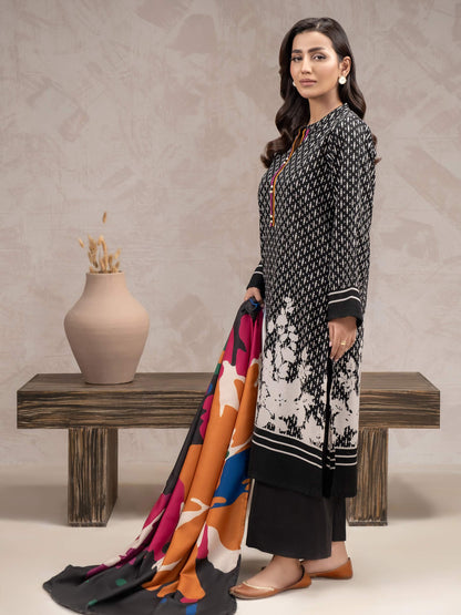 2 Piece Khaddar Suit-Printed (Unstitched)