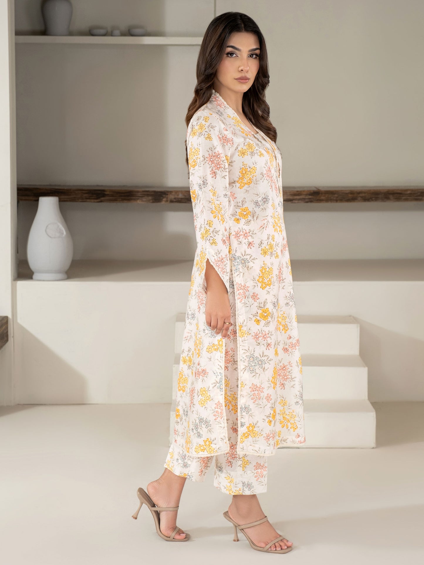 2 Piece Khaddar Suit-Printed (Unstitched)