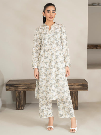 2 Piece Khaddar Suit-Printed (Unstitched)