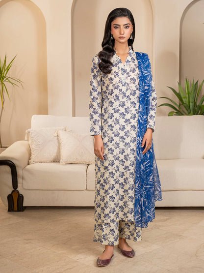 3 Piece Lawn Suit-Printed (Unstitched)