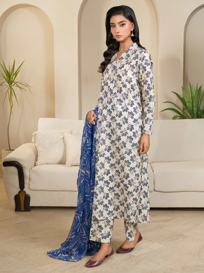 3 Piece Lawn Suit-Printed (Unstitched)