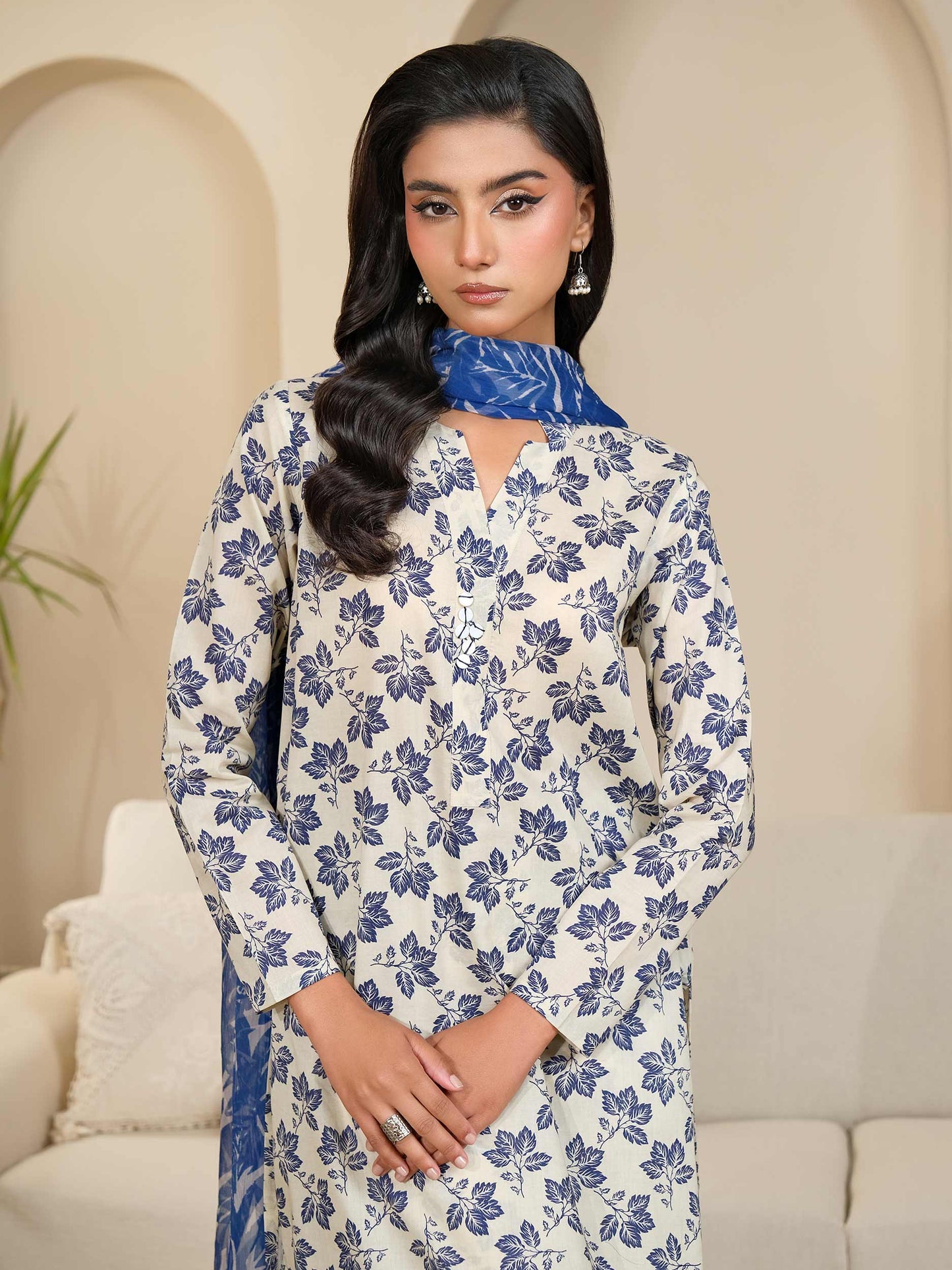 3 Piece Lawn Suit-Printed (Unstitched)