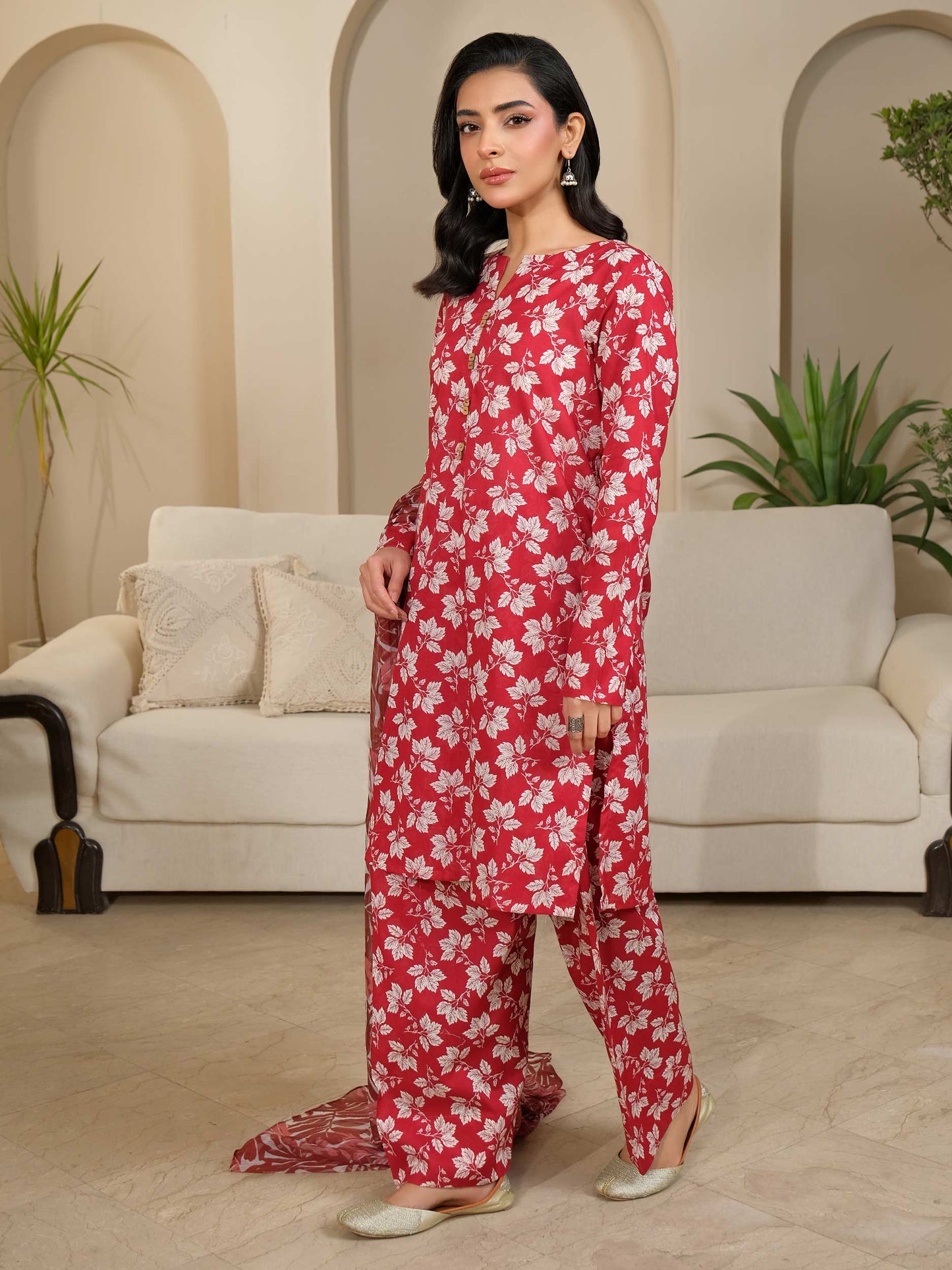 3 Piece Lawn Suit-Printed (Unstitched)