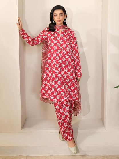 3 Piece Lawn Suit-Printed (Unstitched)