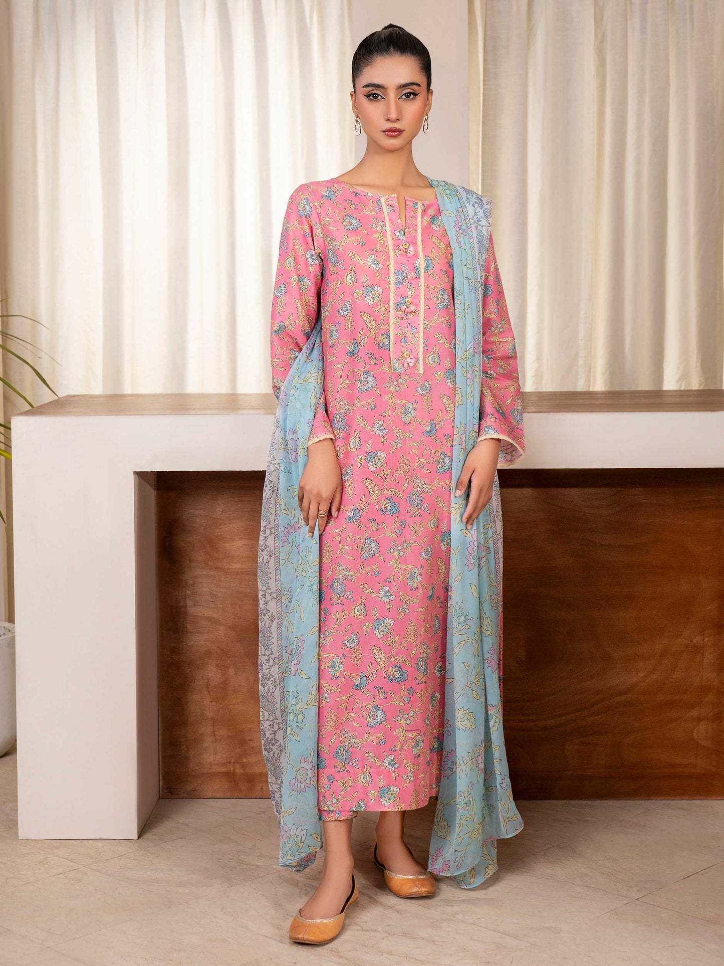 3 Piece Lawn Suit-Printed (Unstitched)