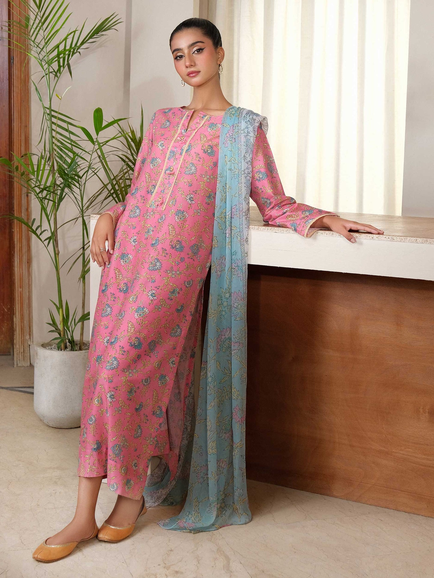 3 Piece Lawn Suit-Printed (Unstitched)