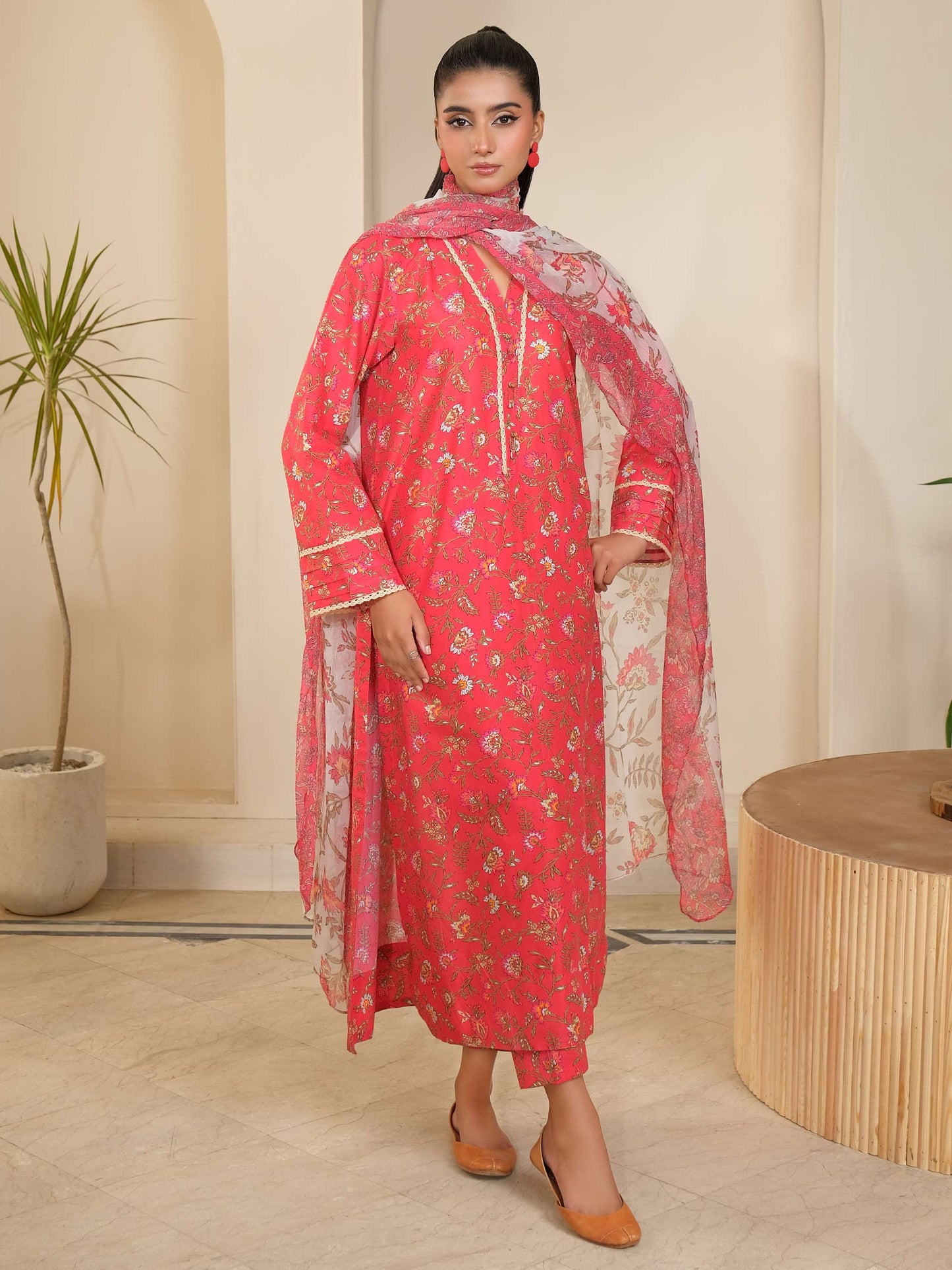 3 Piece Lawn Suit-Printed (Unstitched)