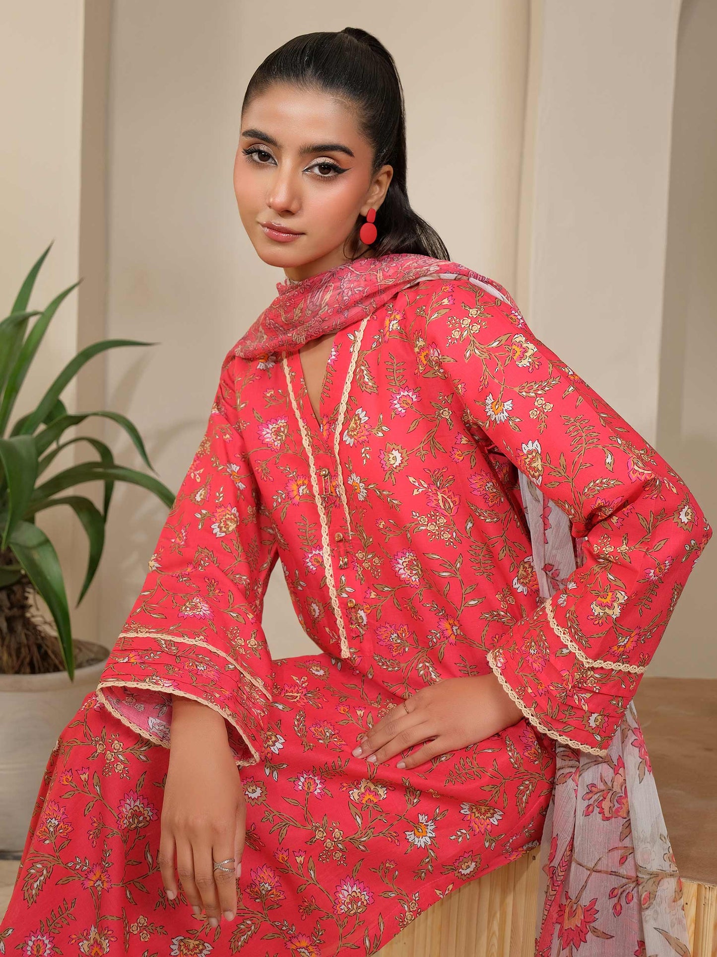 3 Piece Lawn Suit-Printed (Unstitched)