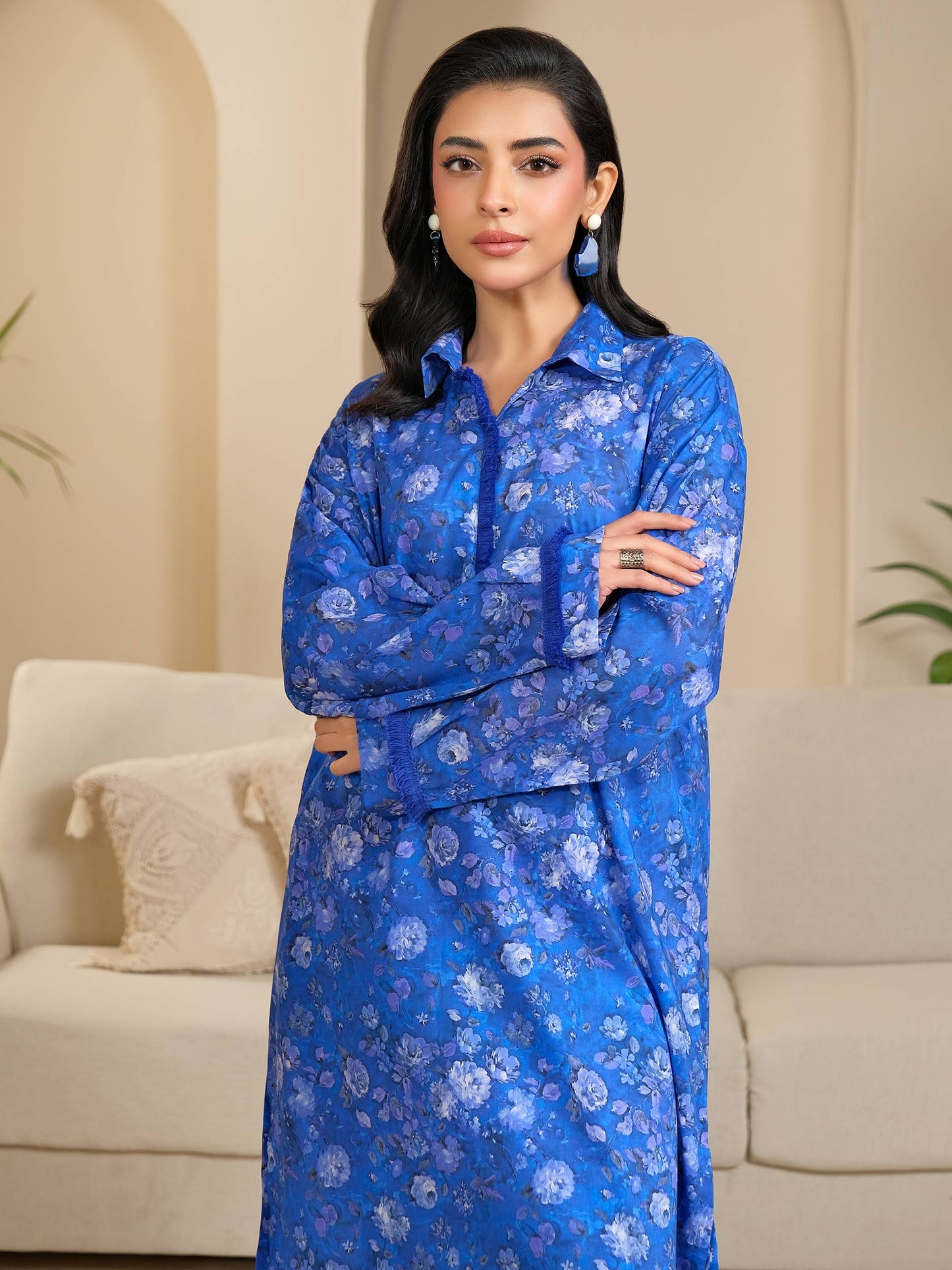 2 Piece Lawn Suit-Printed (Unstitched)