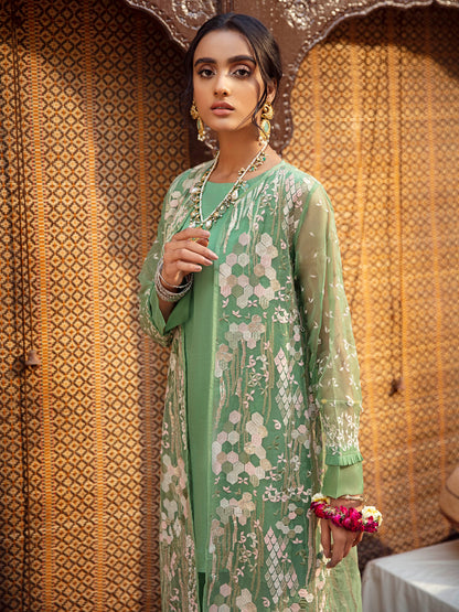 Embroidered Organza 3Piece Suit