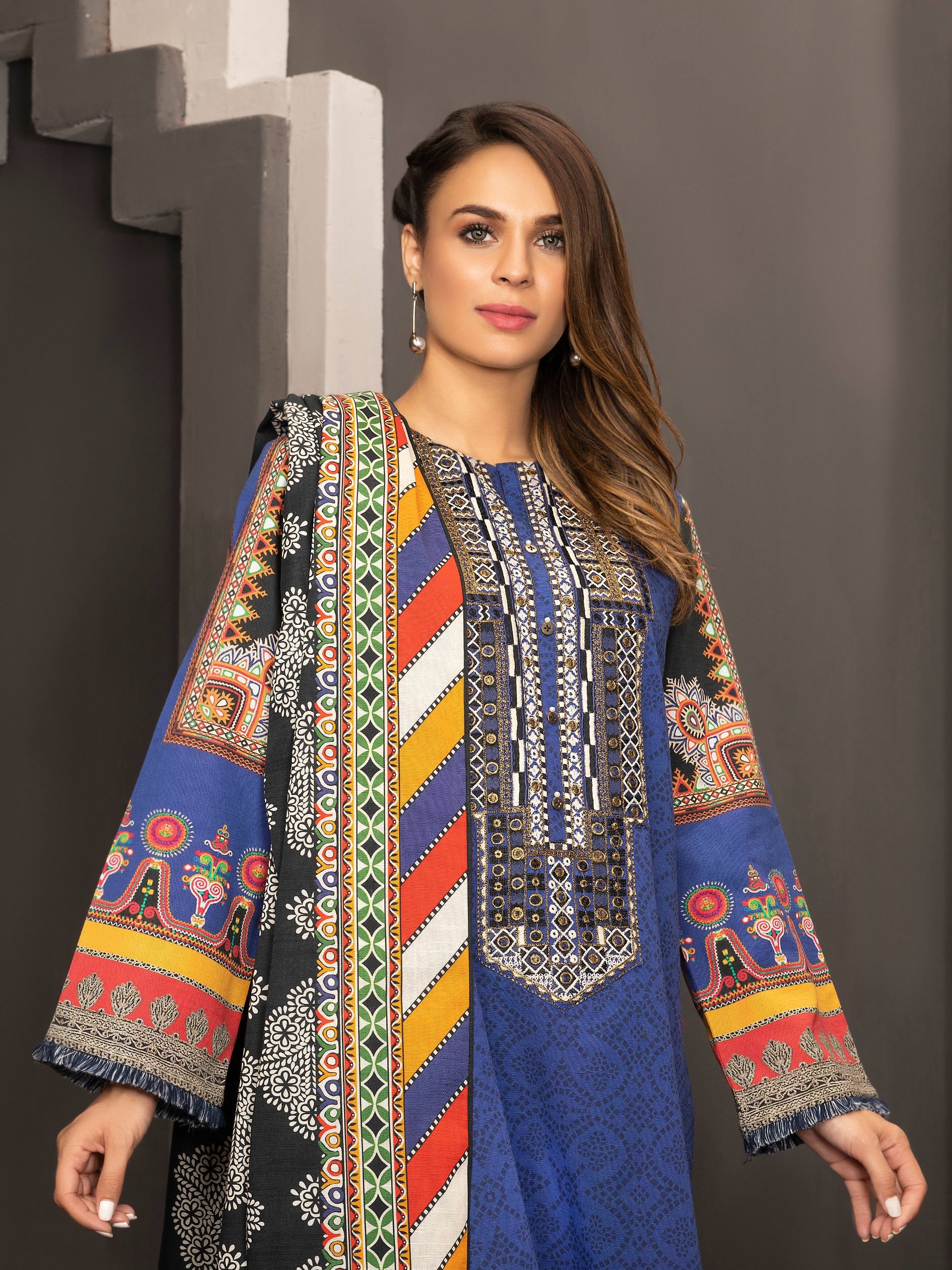 Khaddar kurti design on sale 2018