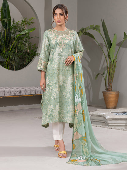 Embroidered Jacquard 2 Piece Suit