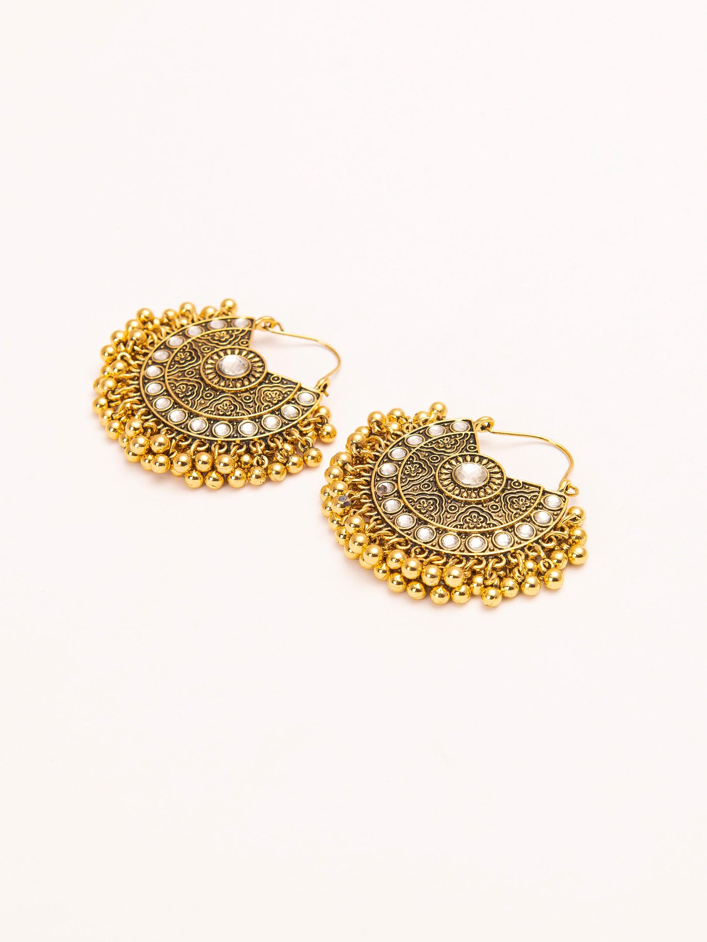 Embellished Anitque Jhumkas