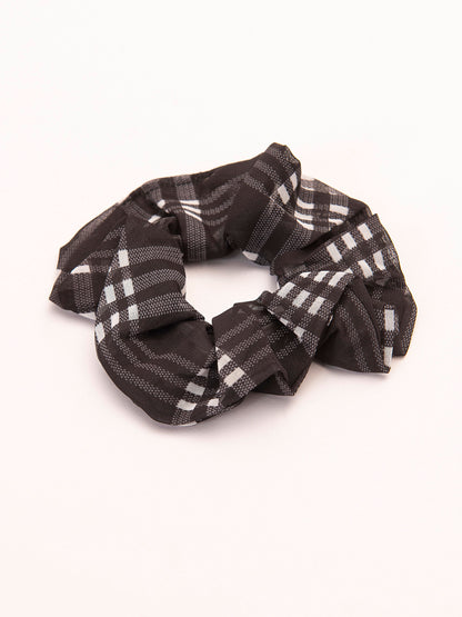 Checkered Scrunchie