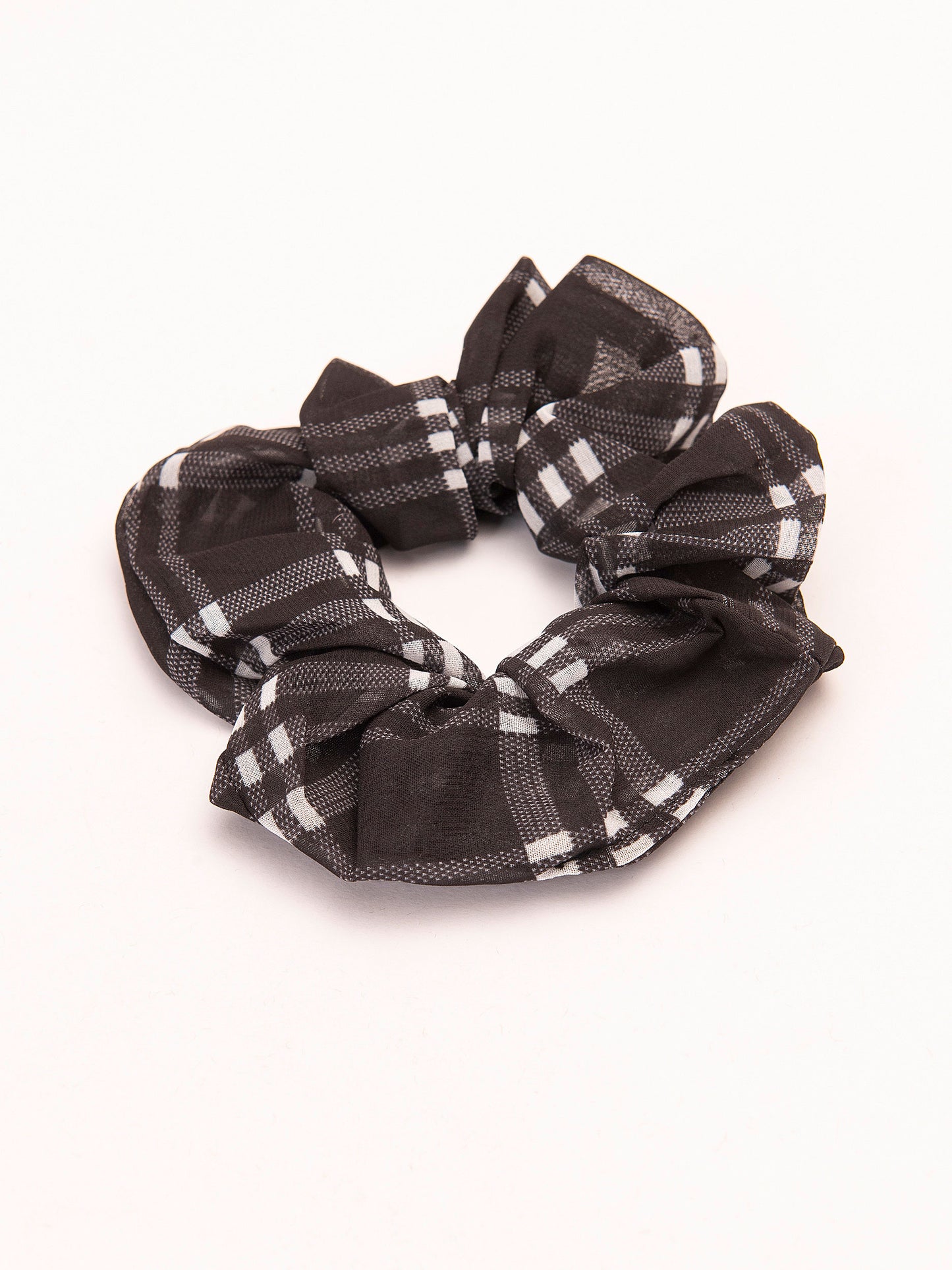 Checkered Scrunchie