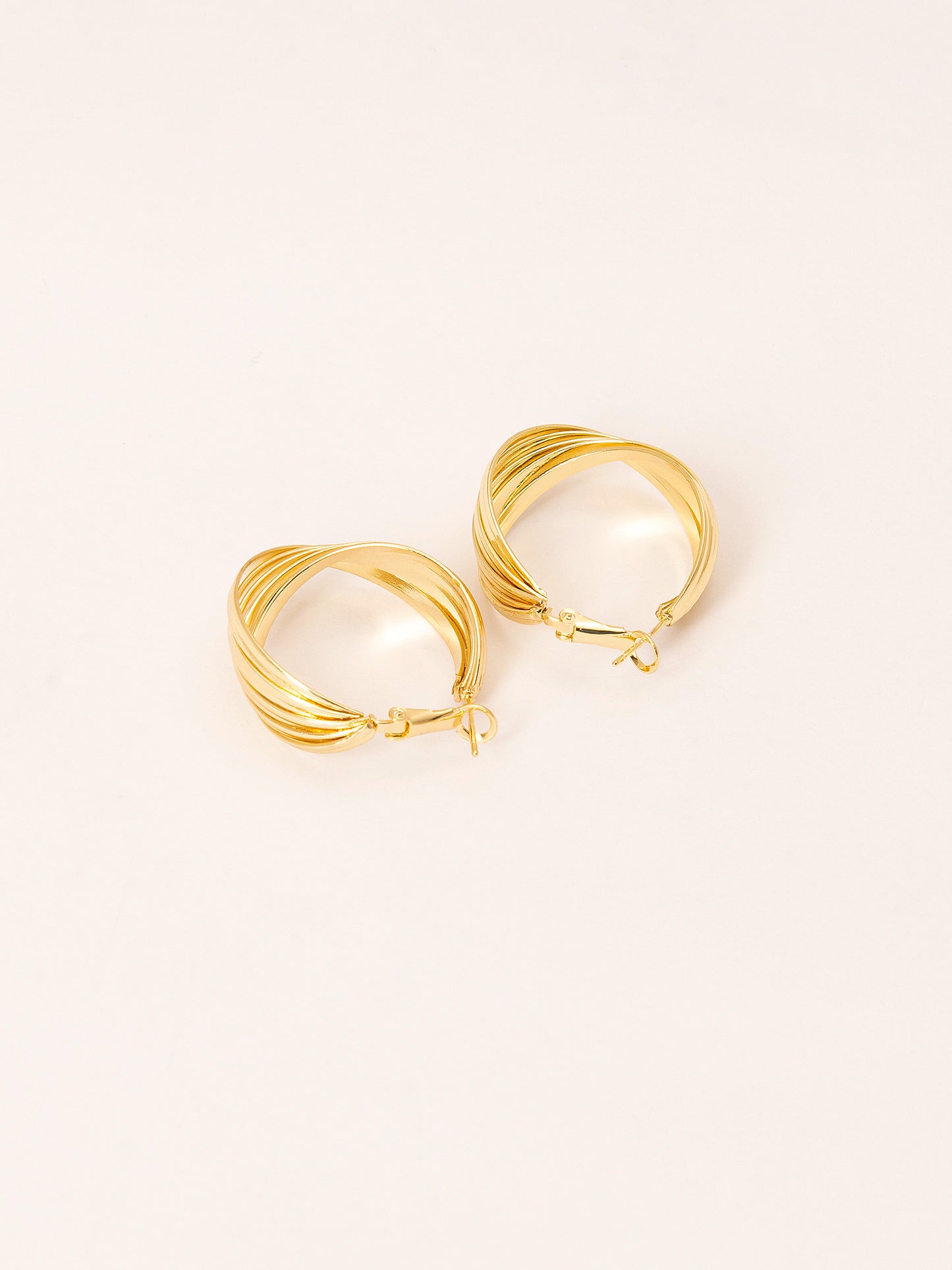 Golden Hoop Earrings