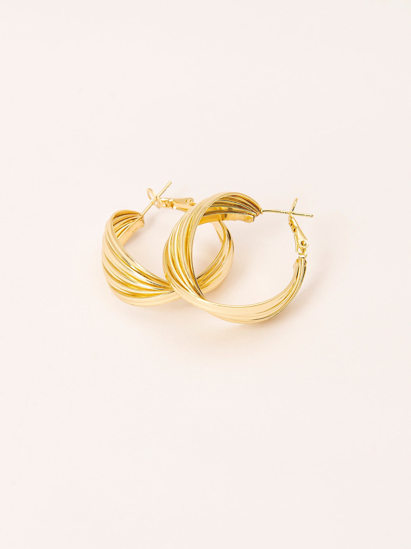 Golden Hoop Earrings