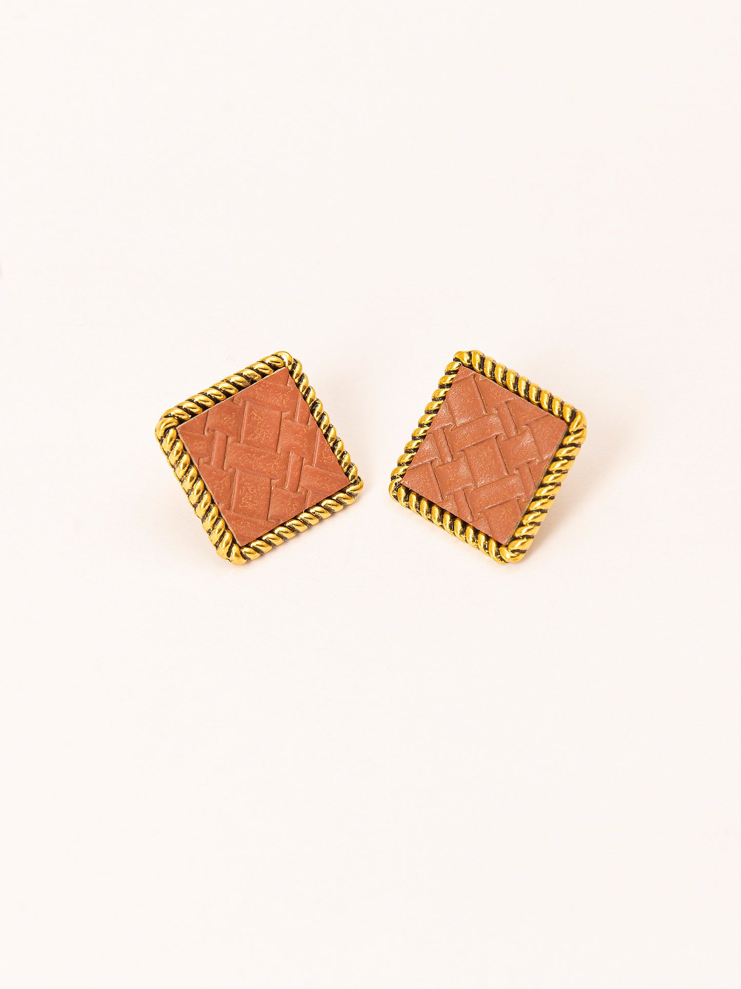 Woven Stud Earrings