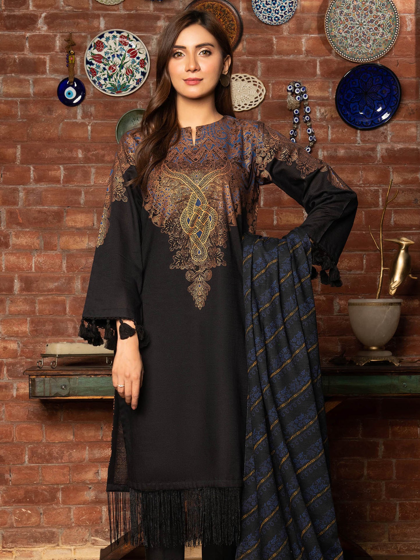 2-Piece Slub Khaddar Suit