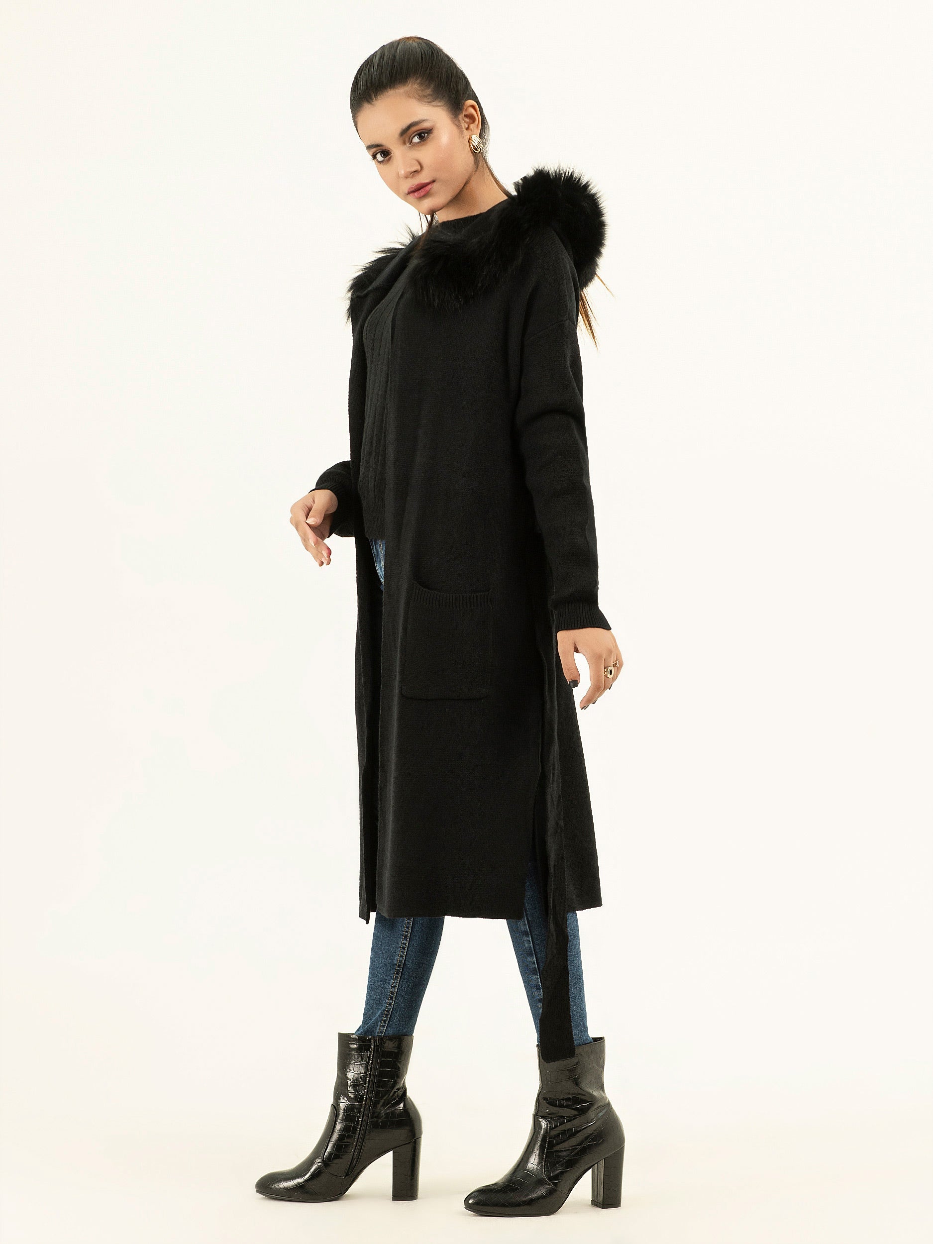 Limelight - Winter Western: Fur Cardigan Rs. 4,699 Code