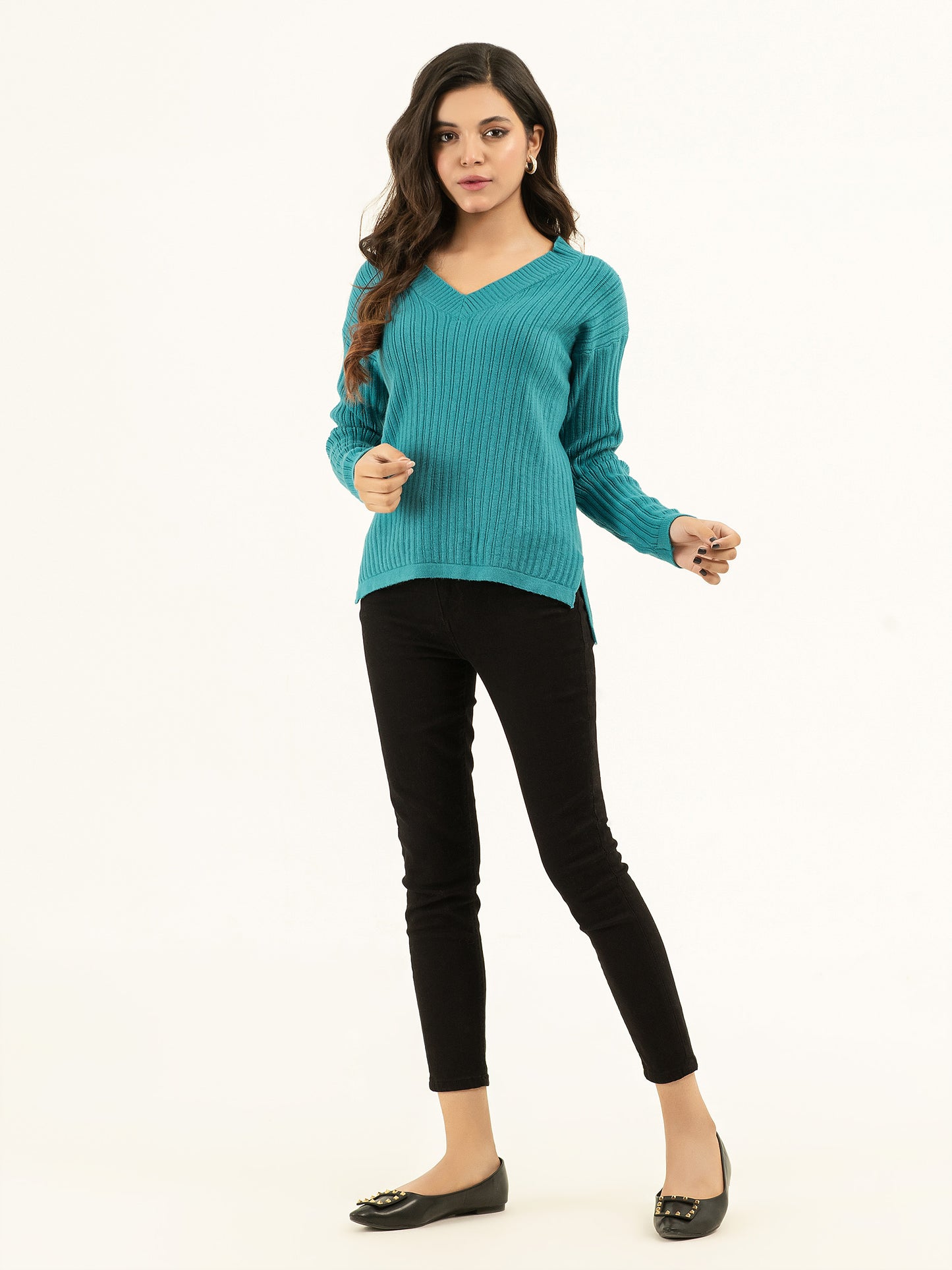 Ribbed Knit Sweater