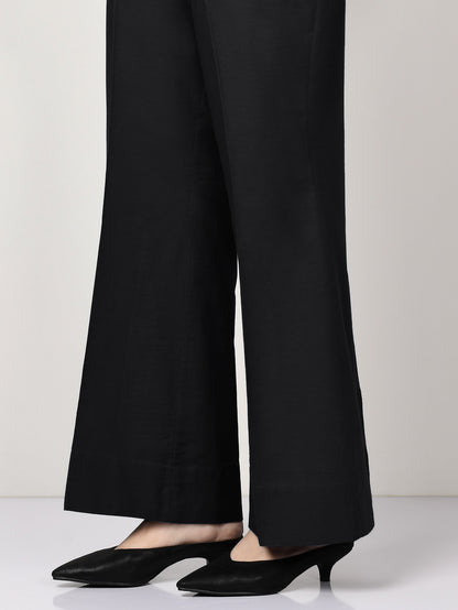 Unstitched Winter Cotton Trouser - Black