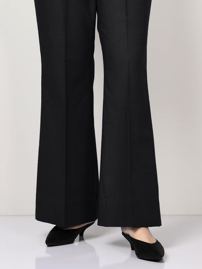 Unstitched Winter Cotton Trouser - Black