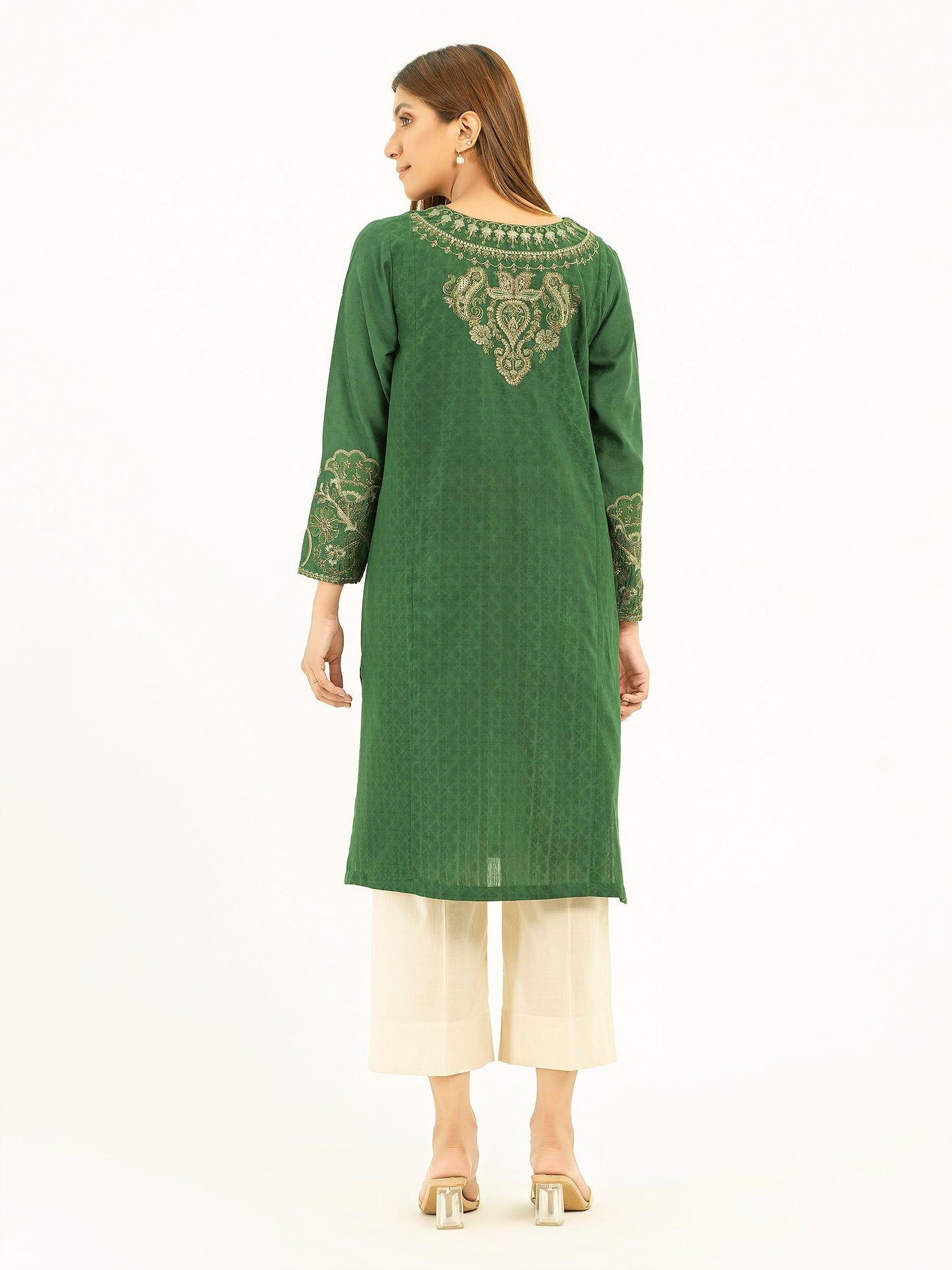 Jacquard Shirt-Embroidered (Pret)