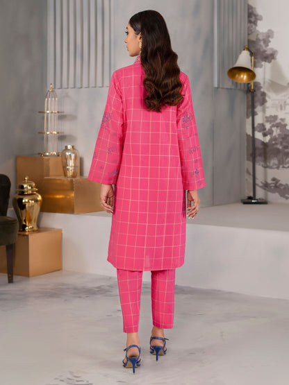 2 Piece Yarn Dyed Suit-Embroidered (Unstitched)